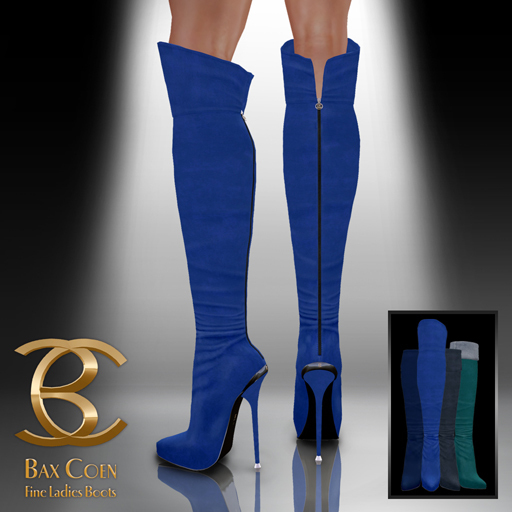 BAX Prestige Boots Blue Suede