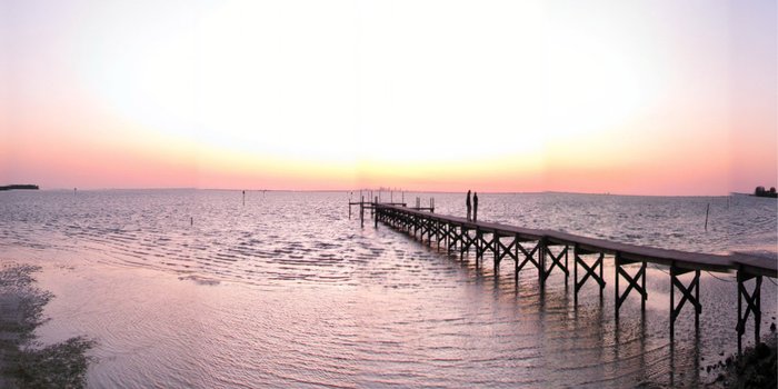 Panoramawand Sonnenuntergang