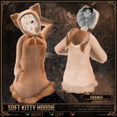 [Mesh] =^.^= Curious Kitties - Soft Kitty Hoodie - Orange