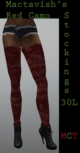 Mactavish's Red Camo Stockings