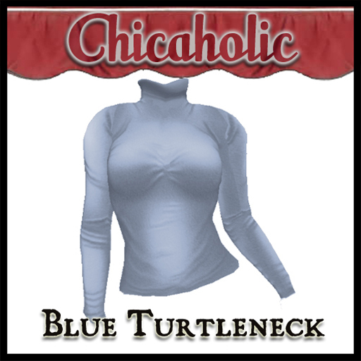 Chicaholic Blue Turtleneck