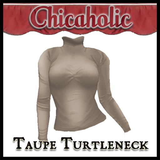 Chicaholic Taupe Turtleneck
