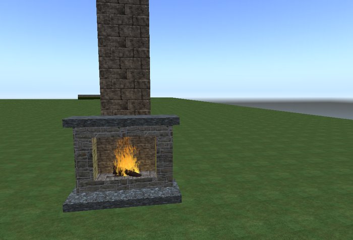 Fireplace With Chimney Boxed