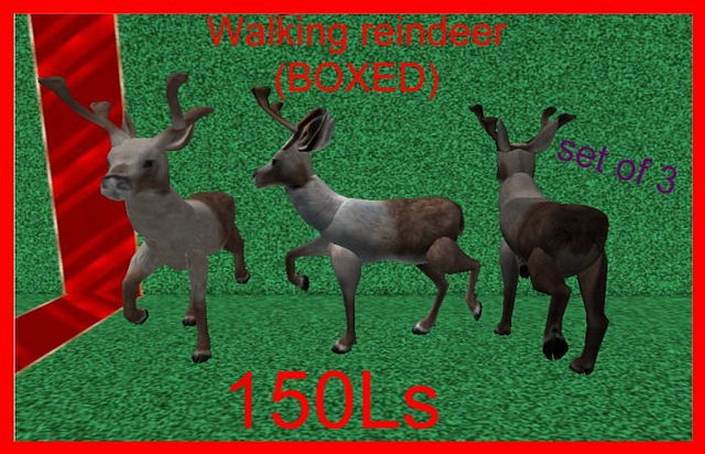 walking reindeers (BOXED)