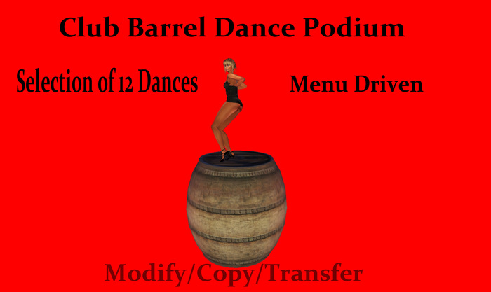 Club Barrel Dance Podium