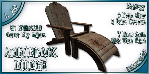 WaterWorks - Adirondack Lounge - WEATHERED