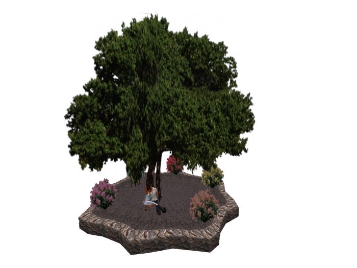 Deciduous Flower Bed w/ Couple Poses