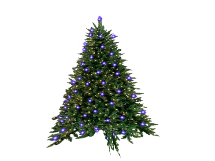 Twinkling Christmas Tree w/ Blue lights