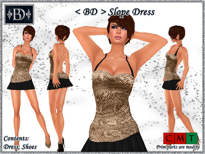 < BD > Slope Dress
