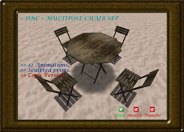 ~ DNC ~ MULTI SIT CHAIR SET ~ Copy Version
