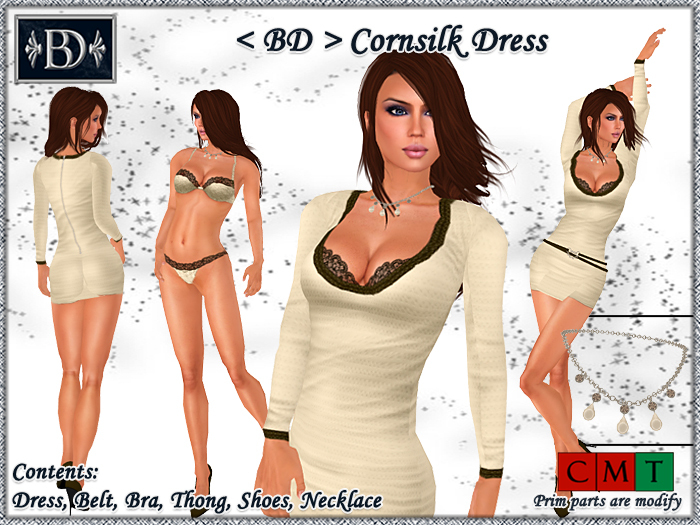 < BD > Cornsilk Dress
