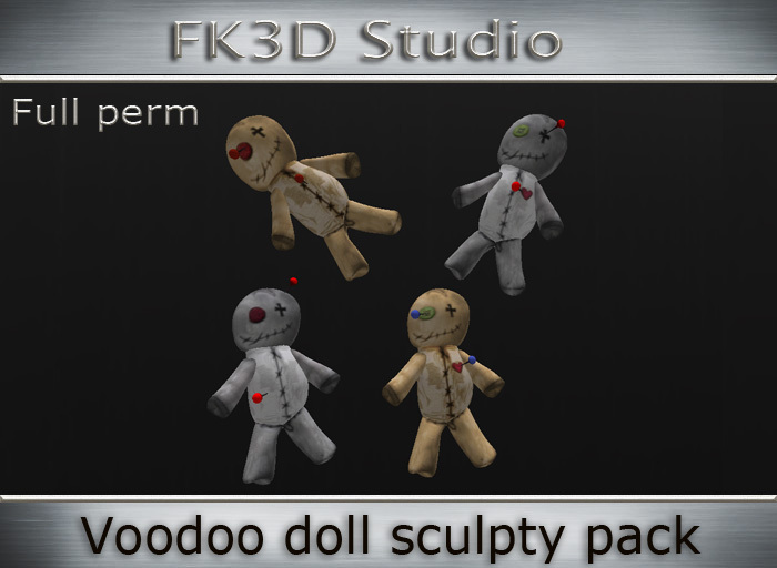 FK3D - Voodoo Doll sculpty pack