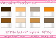 8 SLAT PANEL WAINSCOT FALL FAIR Textures