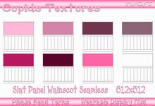 8 SLAT PANEL WAINSCOT PINKS Textures
