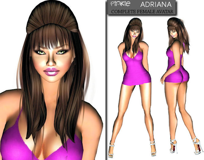 ::Pinkie::Adriana- Complete Female Model Avatar PROMO 