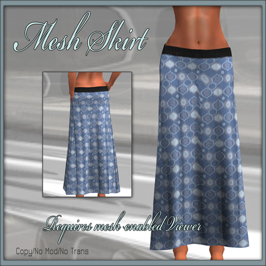 Mesh Long Flowing Skirt