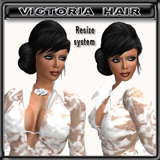 KL VICTORIA HAIR BLACK * DEMO*-AVATAR ACCESSORIES- BRIDAL- FORMAL- PARTY- FLEXI HAIR
