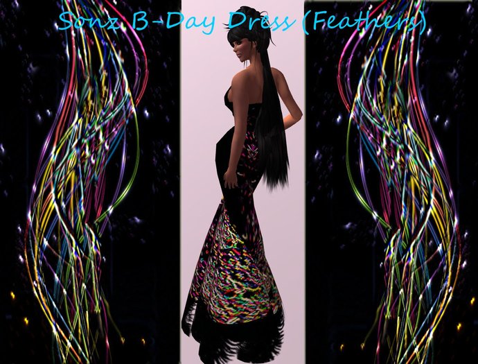 Confetti Bday Dress (feather)