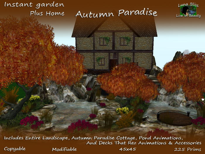 Instant Garden With Home - Autumn Paradise Plus Cottage - Interactive