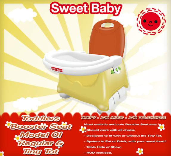 Sweet Baby - Toddlers Booster Seat Model 01