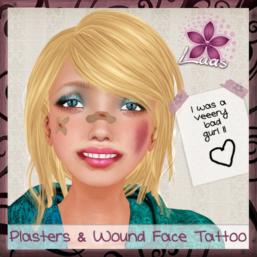 LUAS PLASTERS & WOUND FACE TATTOO