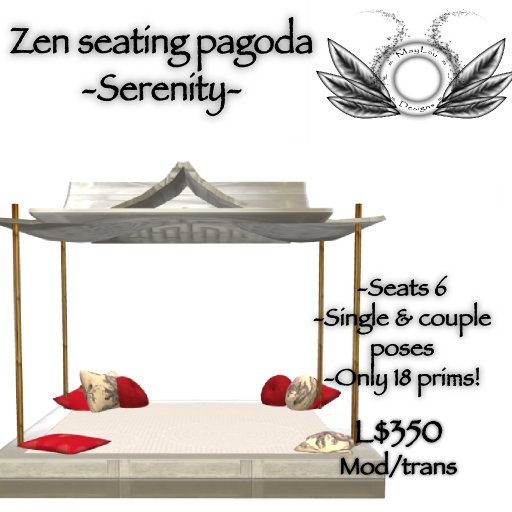 Zen seating pagoda - Serenity - seats 6 :)