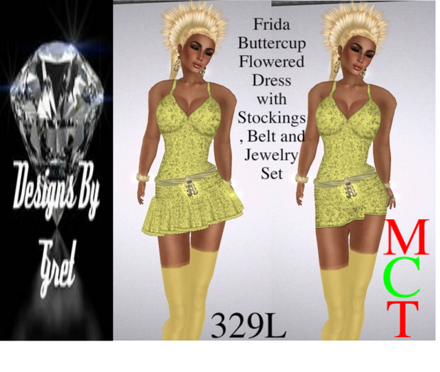 Frida Buttercup Flowered Dress