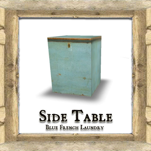 Shabby Chic French Laundry Side Blue Table