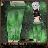[Mesh] =^.^= Curious Kitties - Sweet Buckle Shorts - Green 