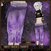 [Mesh] =^.^= Curious Kitties - Sweet Buckle Shorts - Purple 