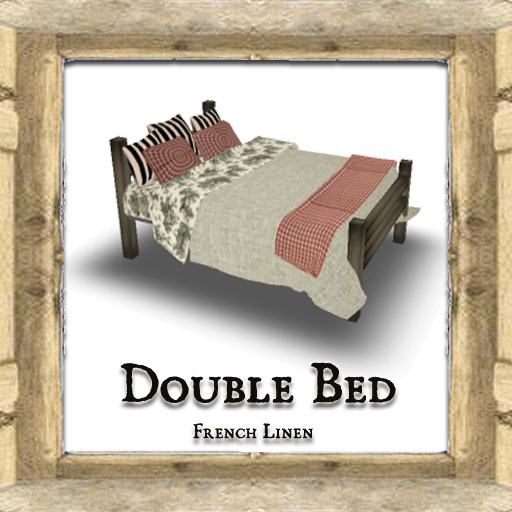 Shabby Chic French Linen Bed