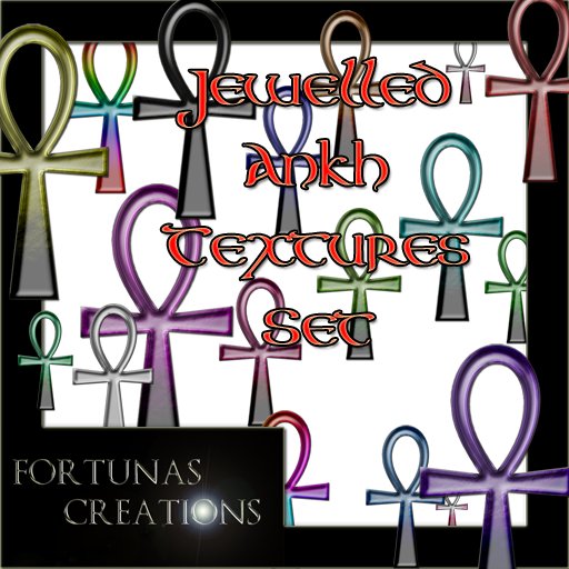 Second Life Marketplace - Fortunas Creations - Jewelled Ankh Textures ...