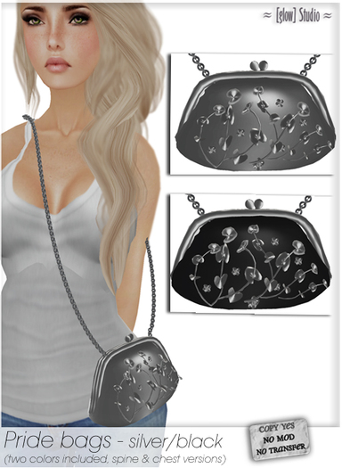 [ glow ] studio Pride Bags - silver/black