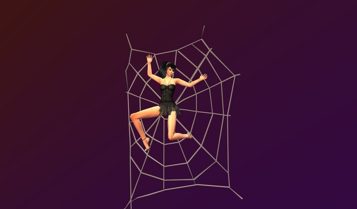 Trio Spiderweb props