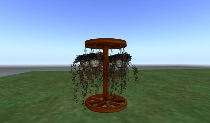 Hanging Wheel Flowers 1