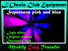 supernova pink and blue