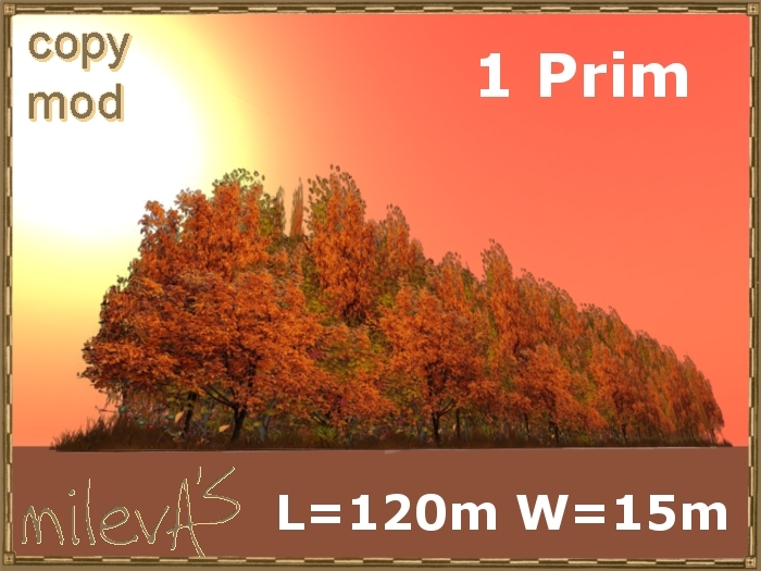 milevA's 1-Prim Trees #12a 3D L=120 W=15