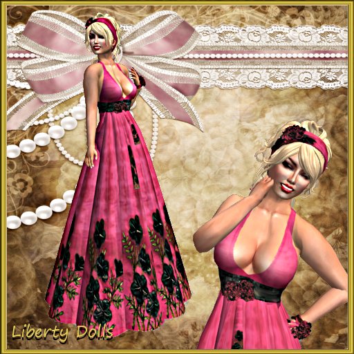 First spring skirt pink/black 