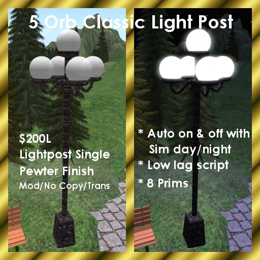 5 Orb Street Light