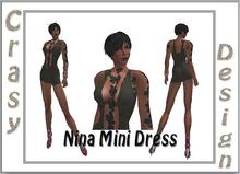 NINA BLACK MINI DRESS BOXED
