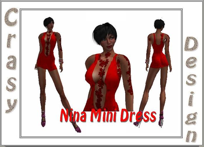 NINA RED MINI DRESS BOXED