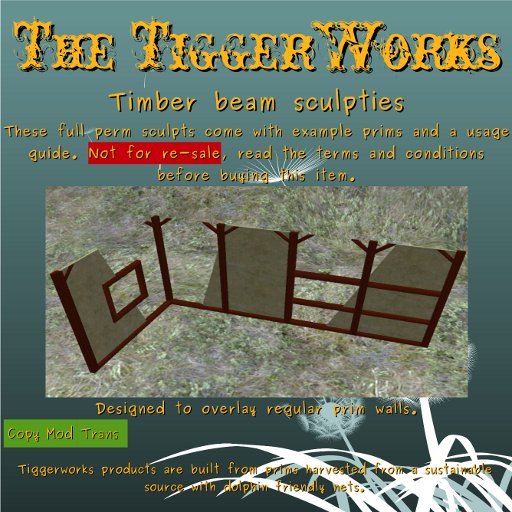 FULL PERM Timber sculpts (bagged)
