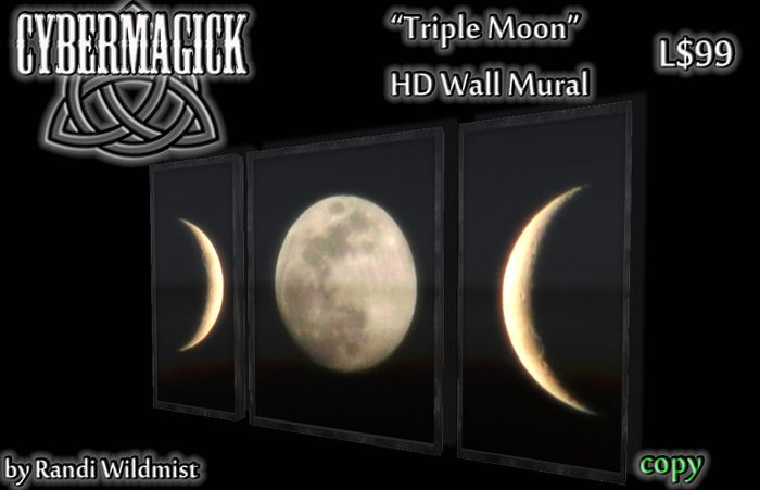 CM Triple Moon Wall Mural