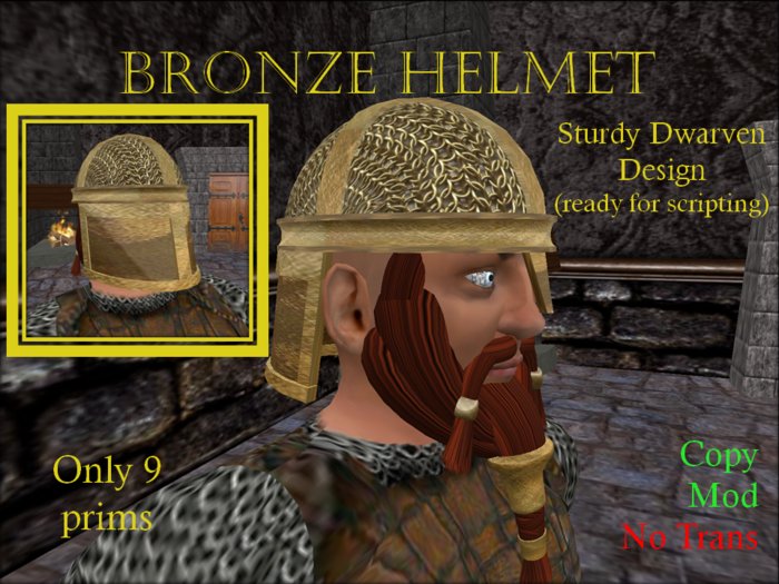 Bronze Dwarf Helmet 