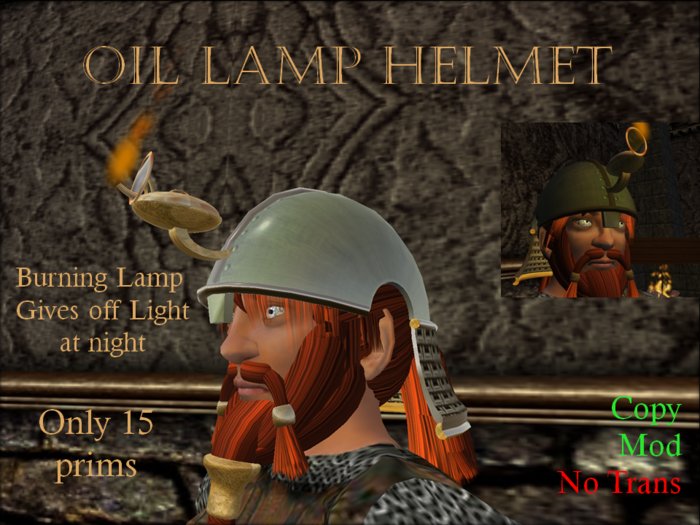 Oil Lamp Helmet 