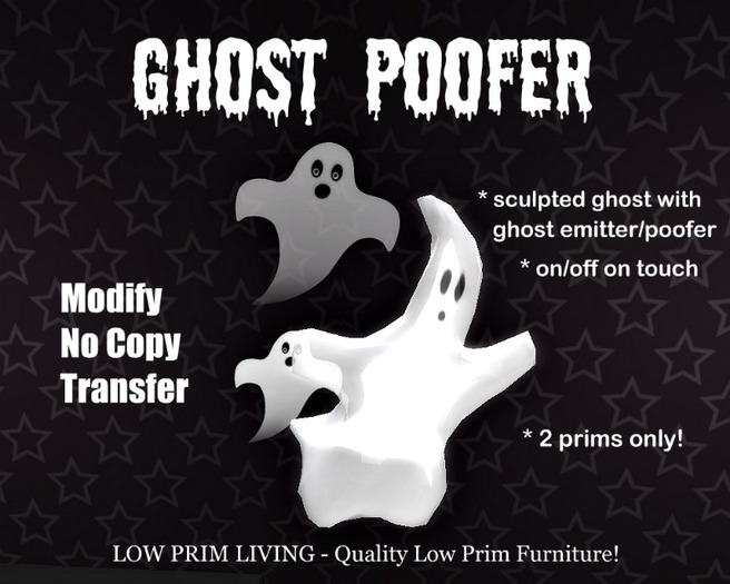 LPL Ghost Poofer [halloween, ghost, monsters, decor, home decor, holiday, goth, gothic]
