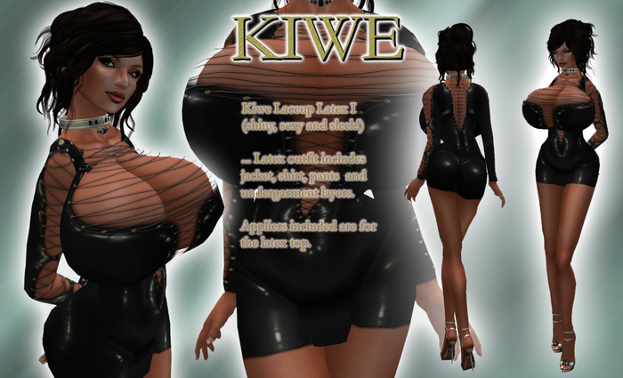 Kiwe Laceup Latex I (black) for Prim B's