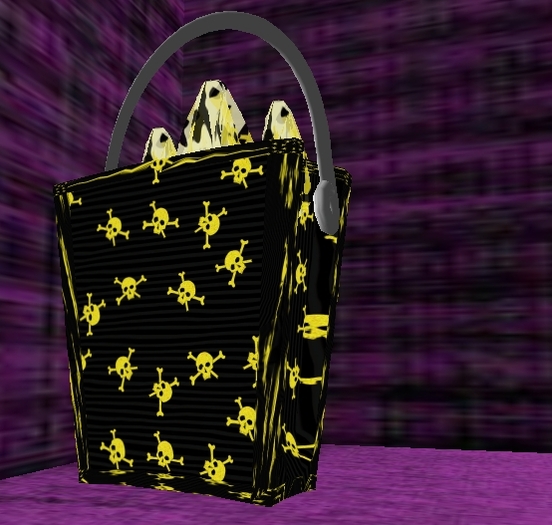Gift Bag Yellow Skulls
