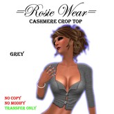 =Rosie Wear= Cashmere_Crop Top_Grey