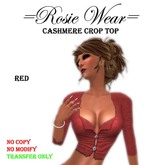 =Rosie Wear= Cashmere_Crop Top_Red